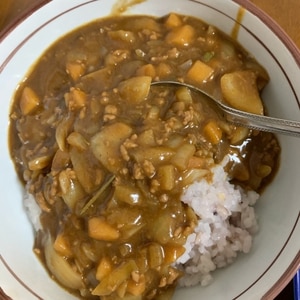 市販のルウで簡単☆夏野菜キーマカレー♫